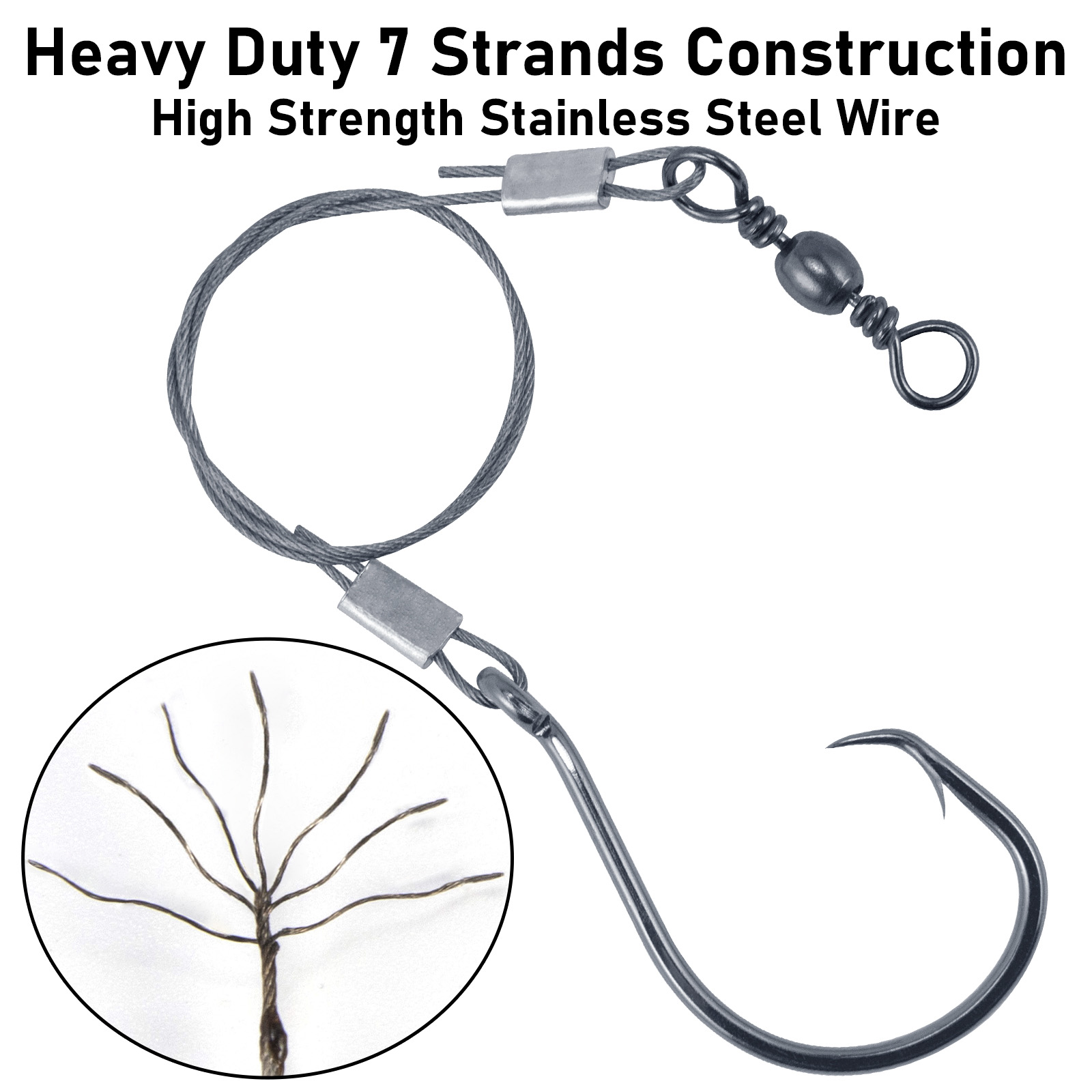 5pcs Surf Fishing Rig with 1/0 - Snell Fishing Rig recension och pris