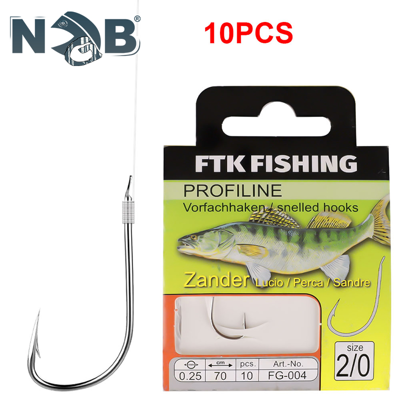 FTK 10PCS/pack 70cm Pre-Tied F - Snell Fishing Rig recension och pris