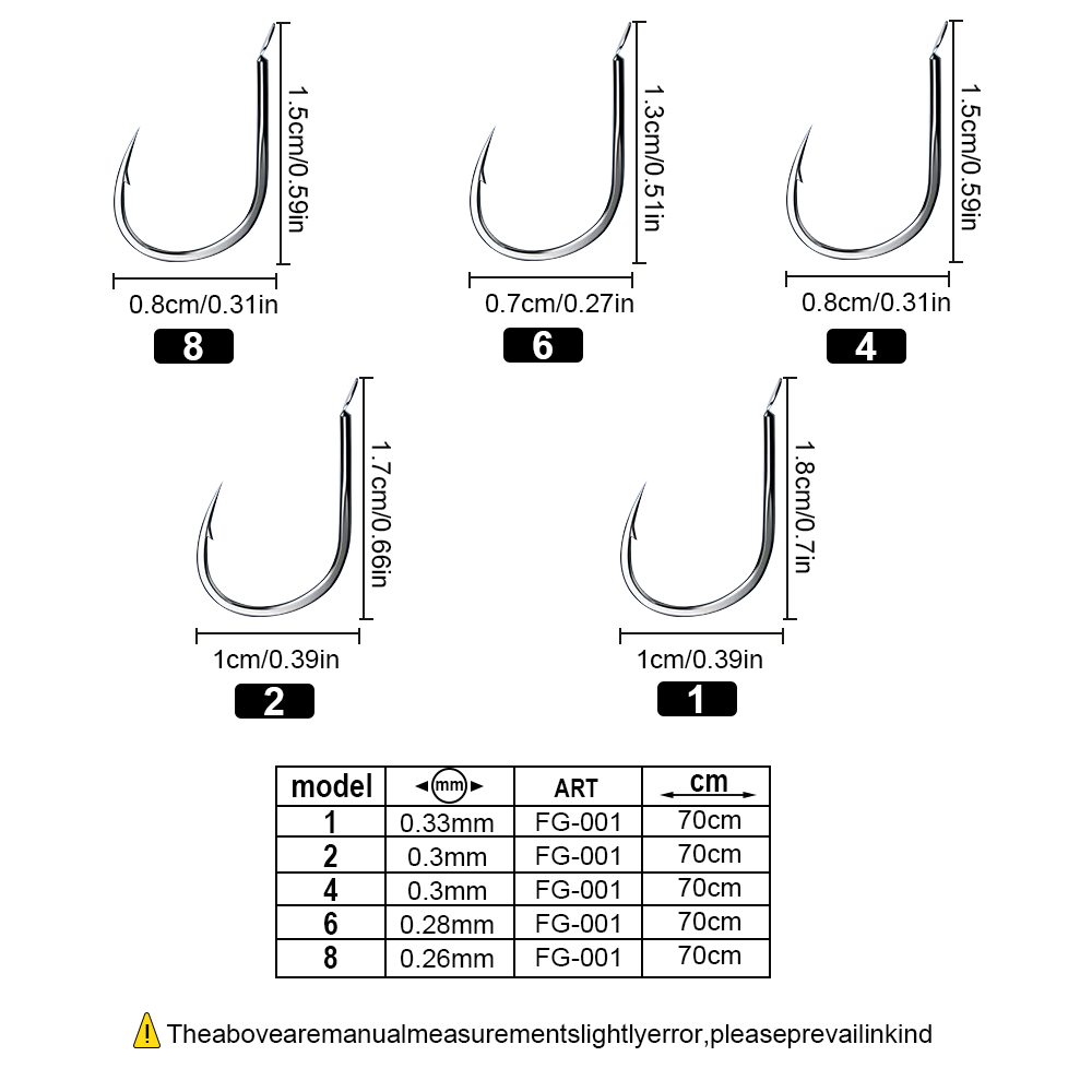 FTK 10PCS/pack 70cm Pre-Tied F - Snell Fishing Rig recension och pris