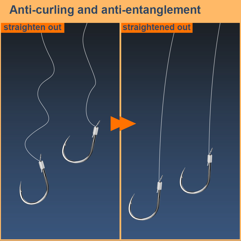 FTK 10PCS/pack 70cm Pre-Tied F - Snell Fishing Rig recension och pris