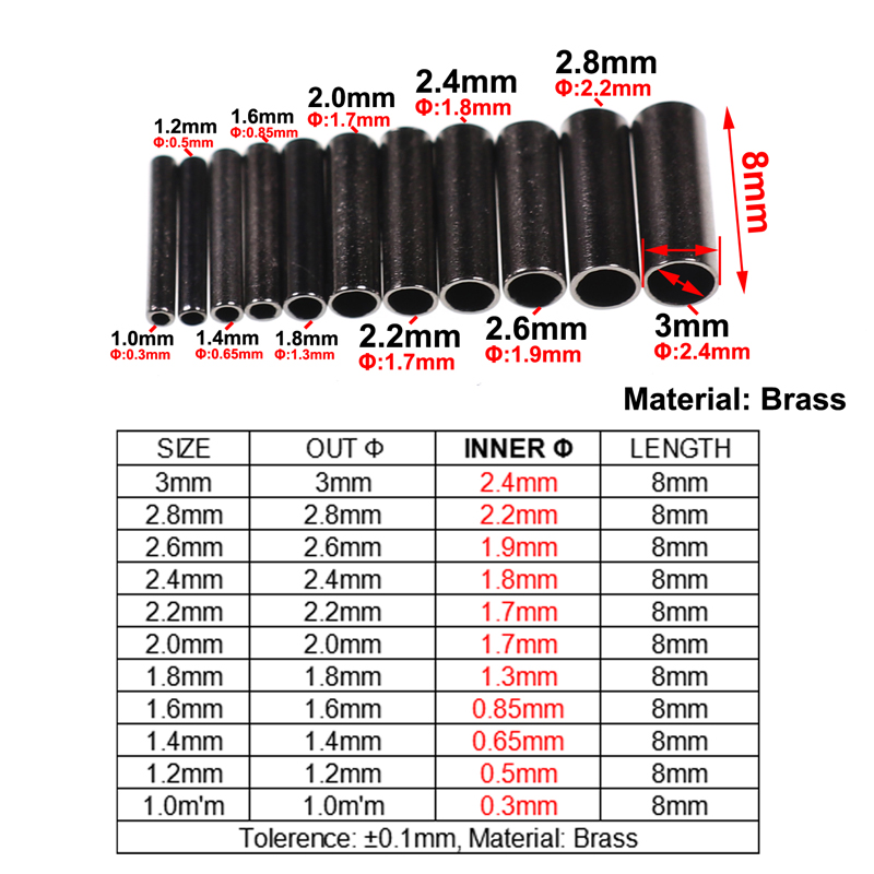 100pcs Black Single Barrel Cop - Fishing Equipment Line recension och pris
