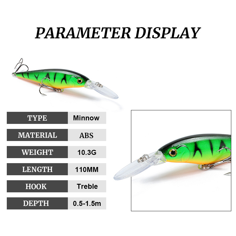 1Pc Minnow Fishing Lure 11cm 1 - Fishing Equipment Japan recension och pris