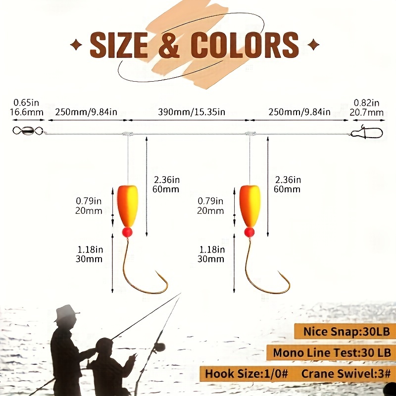 3pcs Pompano Rigs Surf Fishing - Snell Fishing Rig recension och pris