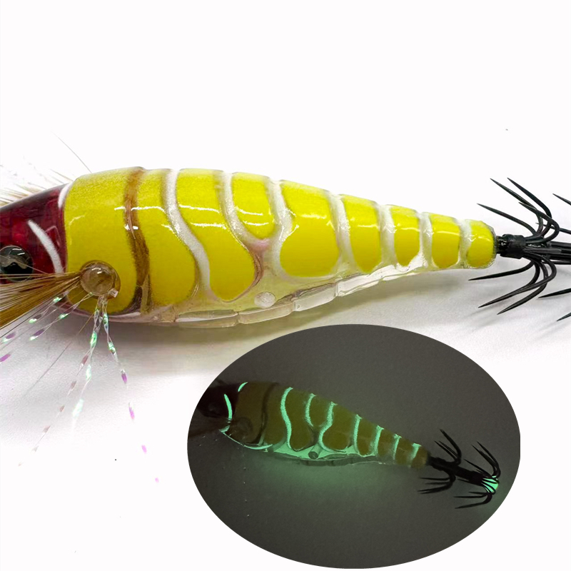Luminous Wooden Shrimp Squid E - Fishing Equipment Japan recension och pris