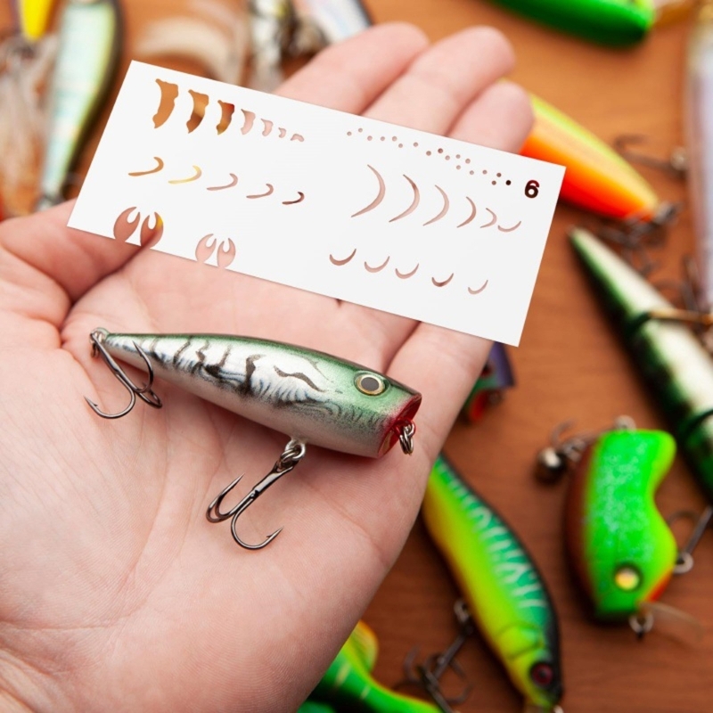  6Pcs Fishing Lure Drawing Tem - Fishing Equipment Gear recension och pris