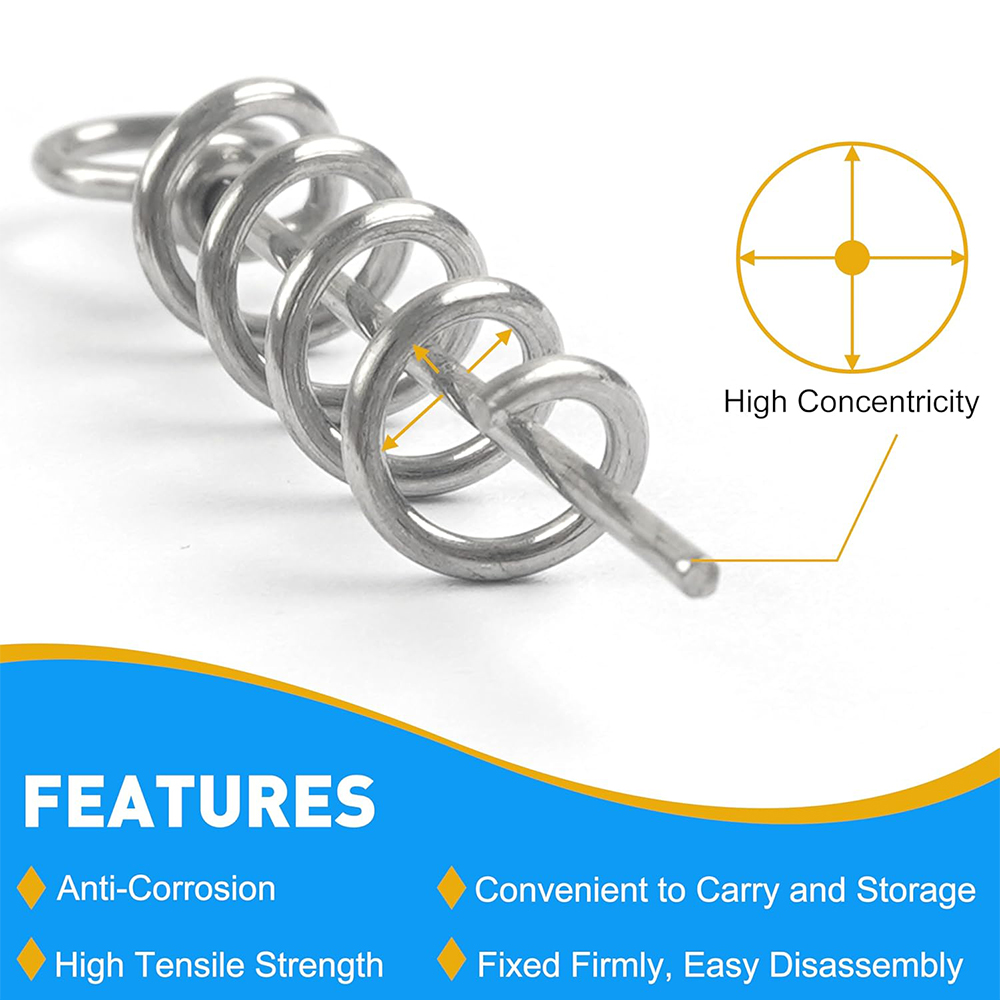 50Pcs Spring Twist Lock Fishin - Fishing Equipment Gear recension och pris